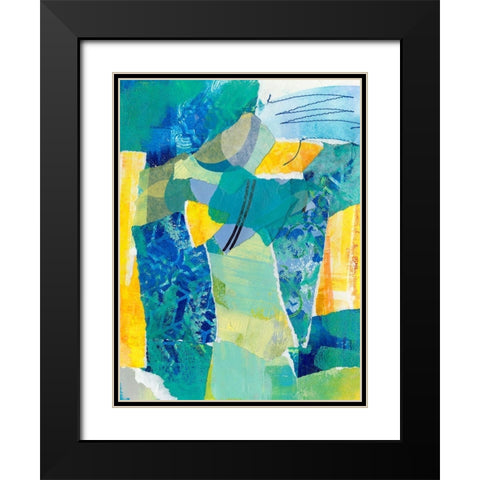 Reclaimed Collage IV Black Modern Wood Framed Art Print with Double Matting by Moore, Regina