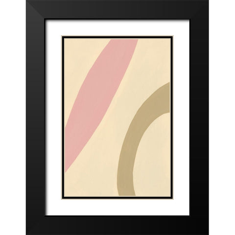 Organic Neutral IV Black Modern Wood Framed Art Print with Double Matting by Moore, Regina