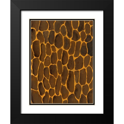 Of the Wild Patterns I Black Modern Wood Framed Art Print with Double Matting by Moore, Regina