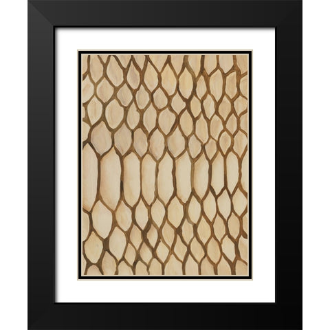 Of the Wild Patterns II Black Modern Wood Framed Art Print with Double Matting by Moore, Regina