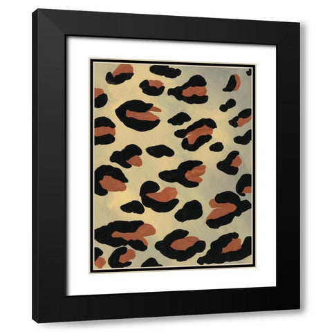 Of the Wild Patterns III Black Modern Wood Framed Art Print with Double Matting by Moore, Regina