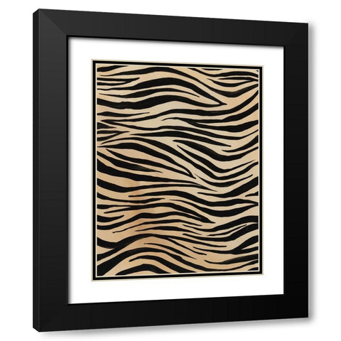 Of the Wild Patterns V Black Modern Wood Framed Art Print with Double Matting by Moore, Regina