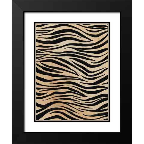 Of the Wild Patterns V Black Modern Wood Framed Art Print with Double Matting by Moore, Regina