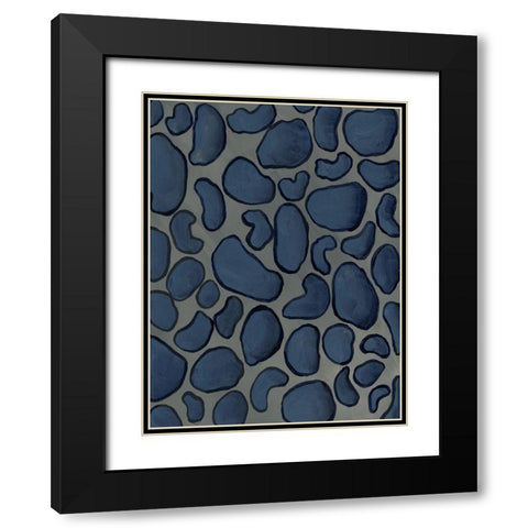 Of the Wild Patterns VIII Black Modern Wood Framed Art Print with Double Matting by Moore, Regina