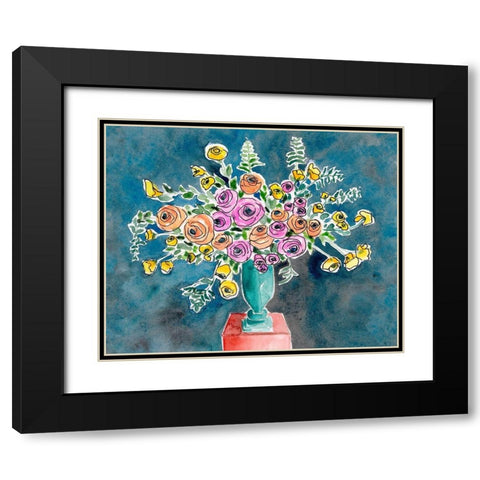 Abundant Arrangement II Black Modern Wood Framed Art Print with Double Matting by Moore, Regina