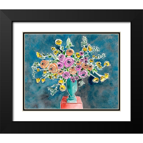 Abundant Arrangement II Black Modern Wood Framed Art Print with Double Matting by Moore, Regina