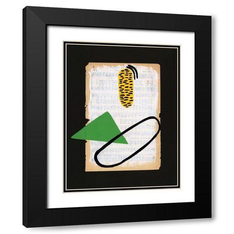 Vivid Order I Black Modern Wood Framed Art Print with Double Matting by Moore, Regina