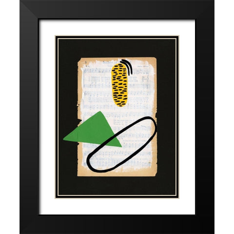 Vivid Order I Black Modern Wood Framed Art Print with Double Matting by Moore, Regina