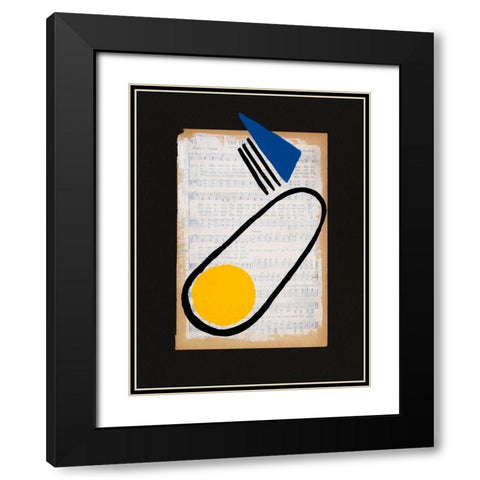 Vivid Order III Black Modern Wood Framed Art Print with Double Matting by Moore, Regina