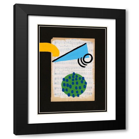 Vivid Order IV Black Modern Wood Framed Art Print with Double Matting by Moore, Regina