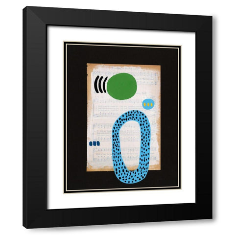 Vivid Order V Black Modern Wood Framed Art Print with Double Matting by Moore, Regina