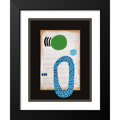 Vivid Order V Black Modern Wood Framed Art Print with Double Matting by Moore, Regina