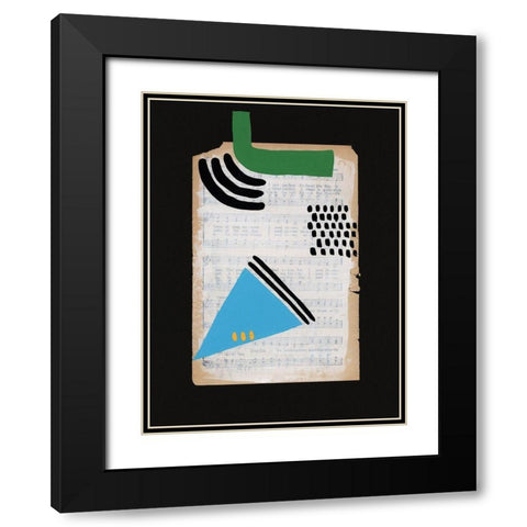 Vivid Order VI Black Modern Wood Framed Art Print with Double Matting by Moore, Regina