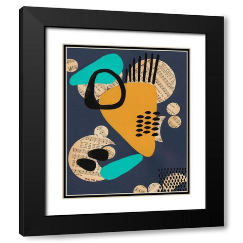 Contemporary Configuration IV Black Modern Wood Framed Art Print with Double Matting by Moore, Regina