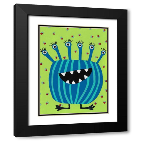 Happy Creatures II Black Modern Wood Framed Art Print with Double Matting by Moore, Regina