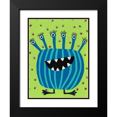 Happy Creatures II Black Modern Wood Framed Art Print with Double Matting by Moore, Regina