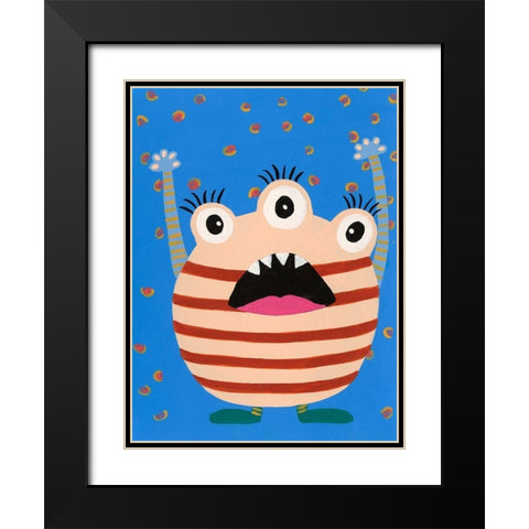 Happy Creatures IV Black Modern Wood Framed Art Print with Double Matting by Moore, Regina