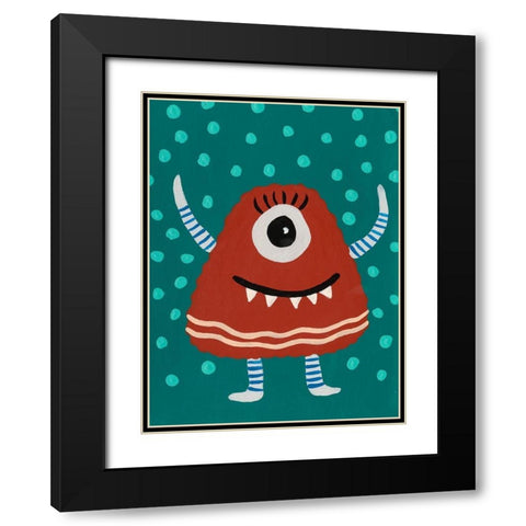 Happy Creatures VI Black Modern Wood Framed Art Print with Double Matting by Moore, Regina