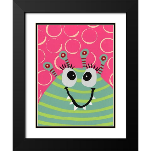 Happy Creatures VII Black Modern Wood Framed Art Print with Double Matting by Moore, Regina