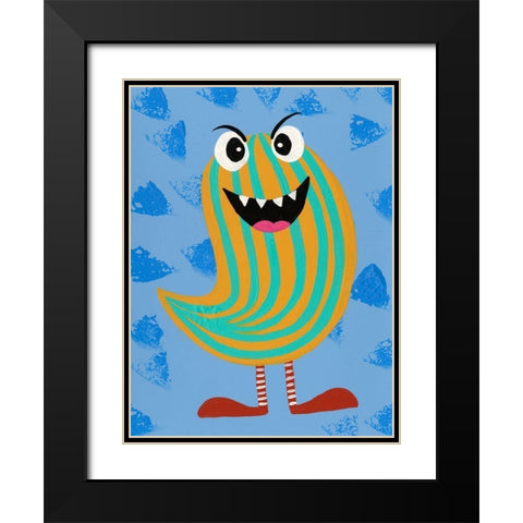 Happy Creatures IX Black Modern Wood Framed Art Print with Double Matting by Moore, Regina
