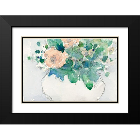 Pastel Arrangement I Black Modern Wood Framed Art Print with Double Matting by Dixon, Samuel