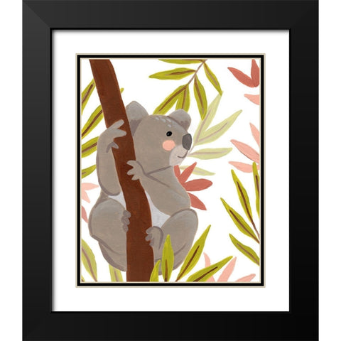 Koala-ty Time II Black Modern Wood Framed Art Print with Double Matting by Vess, June Erica