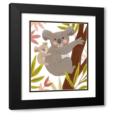 Koala-ty Time III Black Modern Wood Framed Art Print with Double Matting by Vess, June Erica