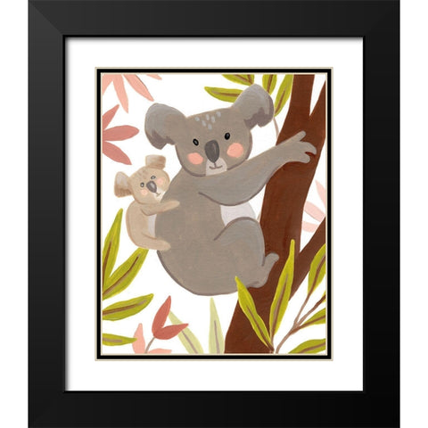 Koala-ty Time III Black Modern Wood Framed Art Print with Double Matting by Vess, June Erica