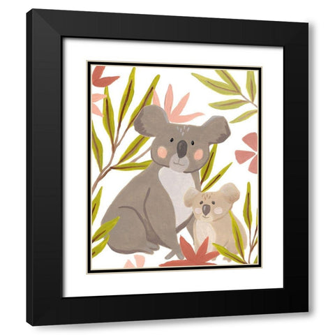 Koala-ty Time IV Black Modern Wood Framed Art Print with Double Matting by Vess, June Erica