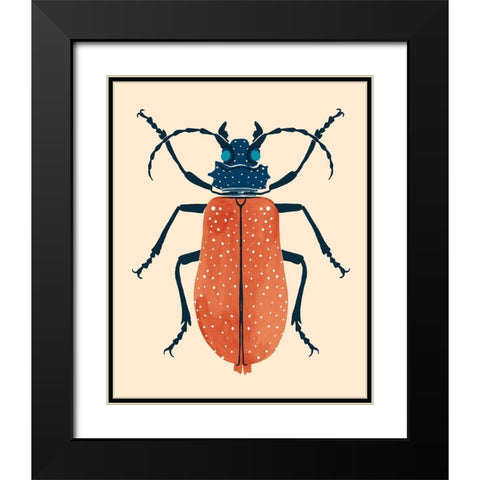 Beetle Bug III Black Modern Wood Framed Art Print with Double Matting by Barnes, Victoria