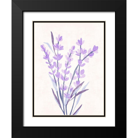 Lavender Land I Black Modern Wood Framed Art Print with Double Matting by Wang, Melissa