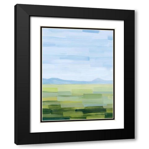 Green County I Black Modern Wood Framed Art Print with Double Matting by Popp, Grace