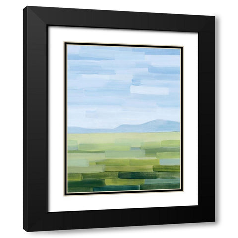 Green County II Black Modern Wood Framed Art Print with Double Matting by Popp, Grace