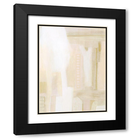 Urban Peach I Black Modern Wood Framed Art Print with Double Matting by Popp, Grace