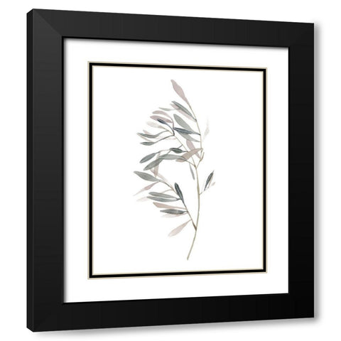 Gentle Breeze I Black Modern Wood Framed Art Print with Double Matting by Wang, Melissa