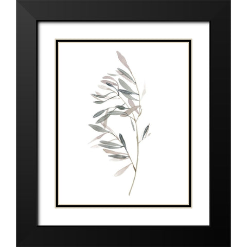 Gentle Breeze I Black Modern Wood Framed Art Print with Double Matting by Wang, Melissa