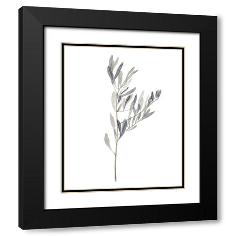 Gentle Breeze II Black Modern Wood Framed Art Print with Double Matting by Wang, Melissa