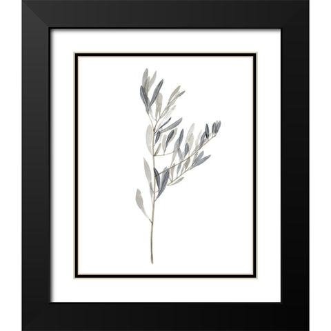 Gentle Breeze II Black Modern Wood Framed Art Print with Double Matting by Wang, Melissa