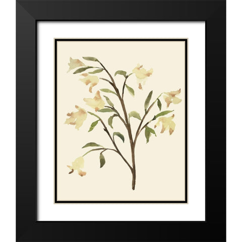 Blest Branch I Black Modern Wood Framed Art Print with Double Matting by Warren, Annie