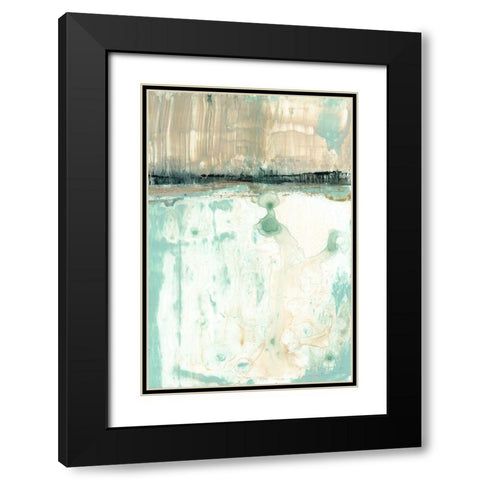 Hint of Mint I Black Modern Wood Framed Art Print with Double Matting by Goldberger, Jennifer