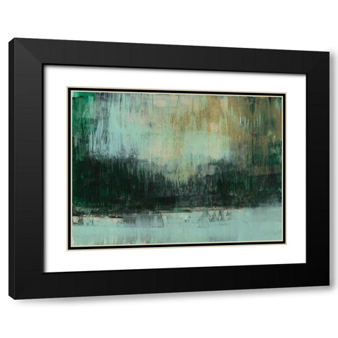 Emerald Grotto I Black Modern Wood Framed Art Print with Double Matting by Goldberger, Jennifer