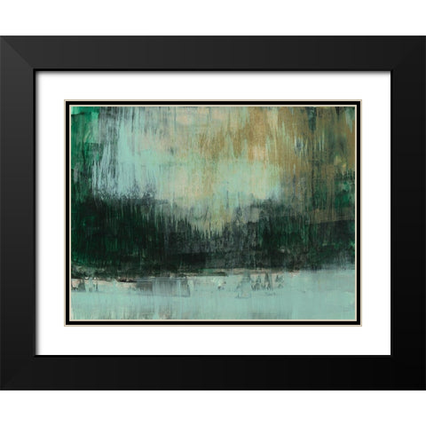 Emerald Grotto I Black Modern Wood Framed Art Print with Double Matting by Goldberger, Jennifer