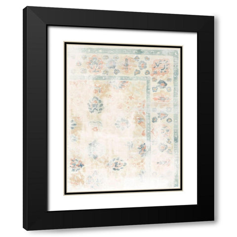 Antique Textile Swatch II Black Modern Wood Framed Art Print with Double Matting by Vess, June Erica