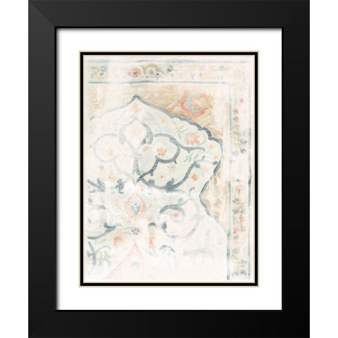 Antique Textile Swatch III Black Modern Wood Framed Art Print with Double Matting by Vess, June Erica