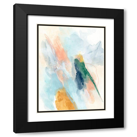 Sky Strike II Black Modern Wood Framed Art Print with Double Matting by Vess, June Erica
