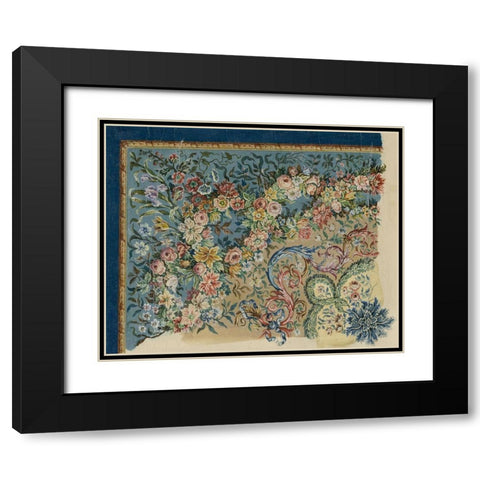 Vintage Design Sketch I Black Modern Wood Framed Art Print with Double Matting by Baxter Mill Archive