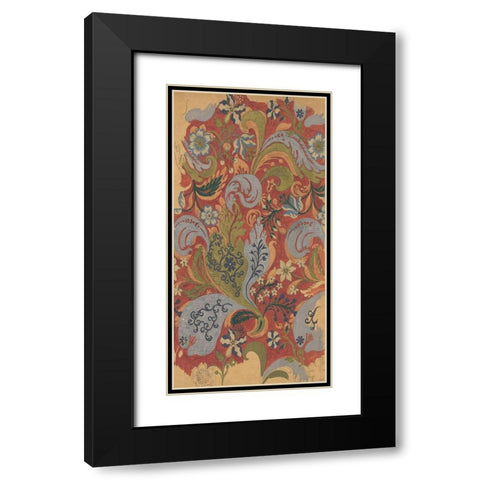 Vintage Design Sketch V Black Modern Wood Framed Art Print with Double Matting by Baxter Mill Archive