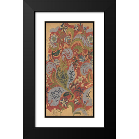 Vintage Design Sketch V Black Modern Wood Framed Art Print with Double Matting by Baxter Mill Archive