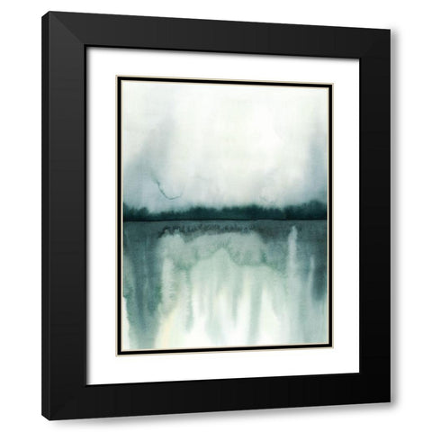 Soft Reflections I Black Modern Wood Framed Art Print with Double Matting by Popp, Grace