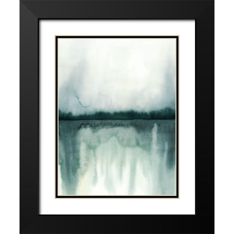 Soft Reflections I Black Modern Wood Framed Art Print with Double Matting by Popp, Grace